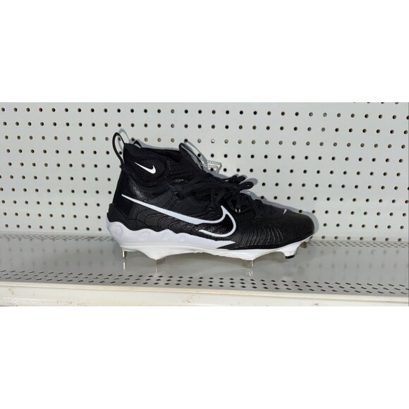 Nike Alpha Huarache NXT Mens Metal Baseball Cleats Size 8 Black White main image 4